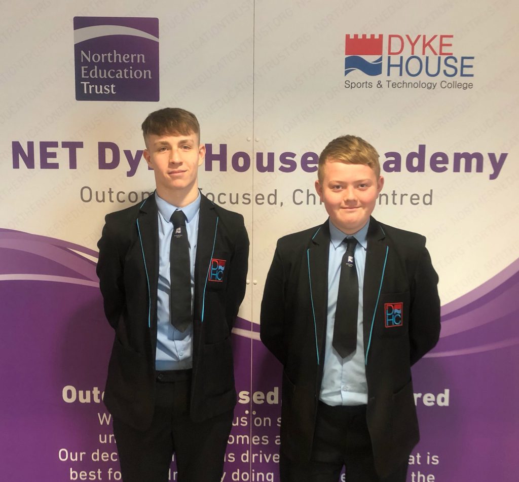 Dyke House students Shay and Zac earn regional call-ups